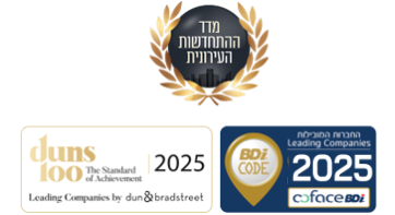 לוגויים של מדדים עבור צ.פ duns100 ,מדד התחדשות עירונית, וbdi