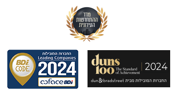 לוגויים של מדדים עבור צ.פ duns100 ,מדד התחדשות עירונית, וbdi